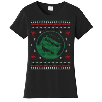 Offroad Vehicle Ugly Christmas Sweater Outdoor Women's T-Shirt