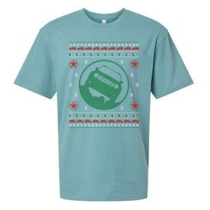 Offroad Vehicle Ugly Christmas Sweater Outdoor Sueded Cloud Jersey T-Shirt