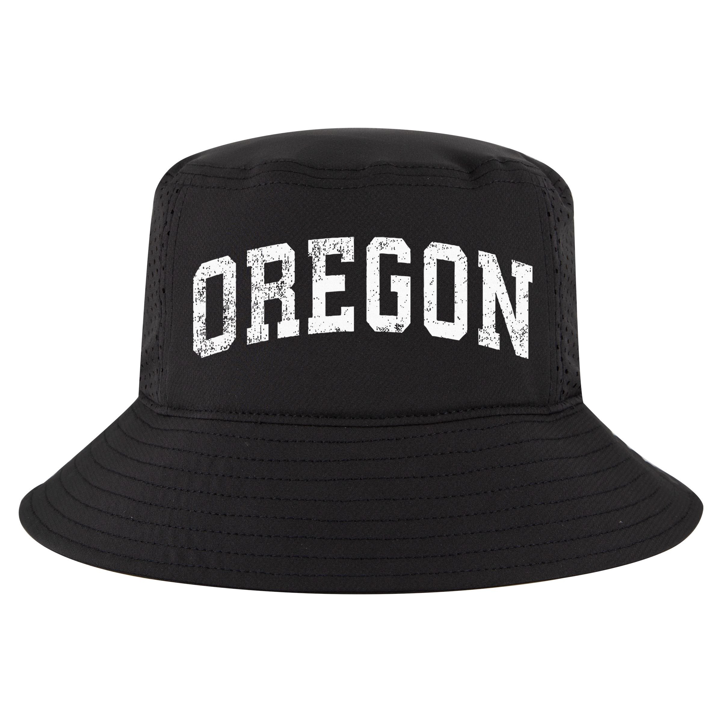 Oregon Vintage Varsity Sports Text Cool Comfort Performance Bucket Hat