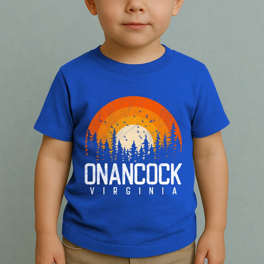 Onancock Virginia Va Gift Vintage 70s 80s 90s Retro Gift Cute Gift Toddler T-Shirt