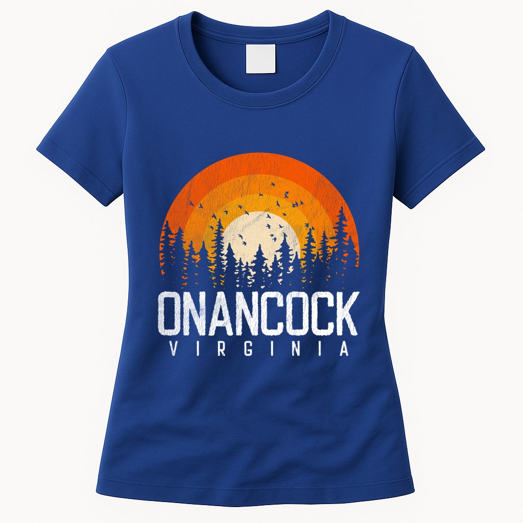 Onancock Virginia Va Gift Vintage 70s 80s 90s Retro Gift Cute Gift Womens T-Shirt