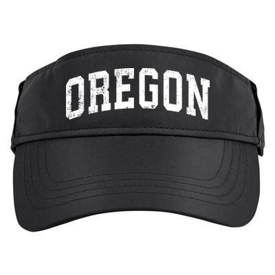 Oregon Vintage Varsity Sports Text Adult Drive Performance Visor