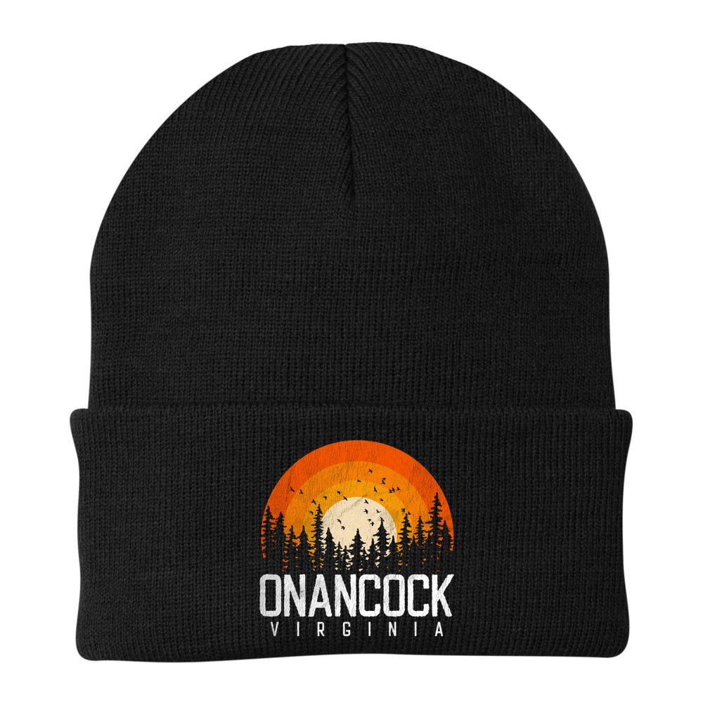Onancock Virginia Va Gift Vintage 70s 80s 90s Retro Gift Beanie