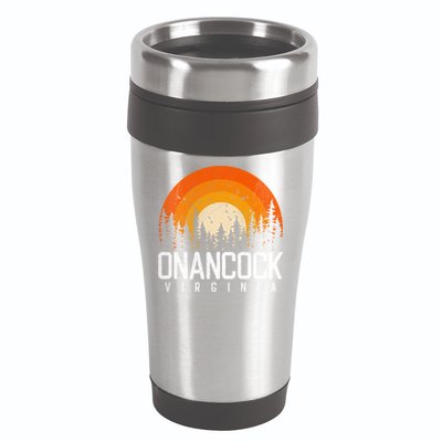 Onancock Virginia Va Gift Vintage 70s 80s 90s Retro Gift 16oz Travel Tumbler