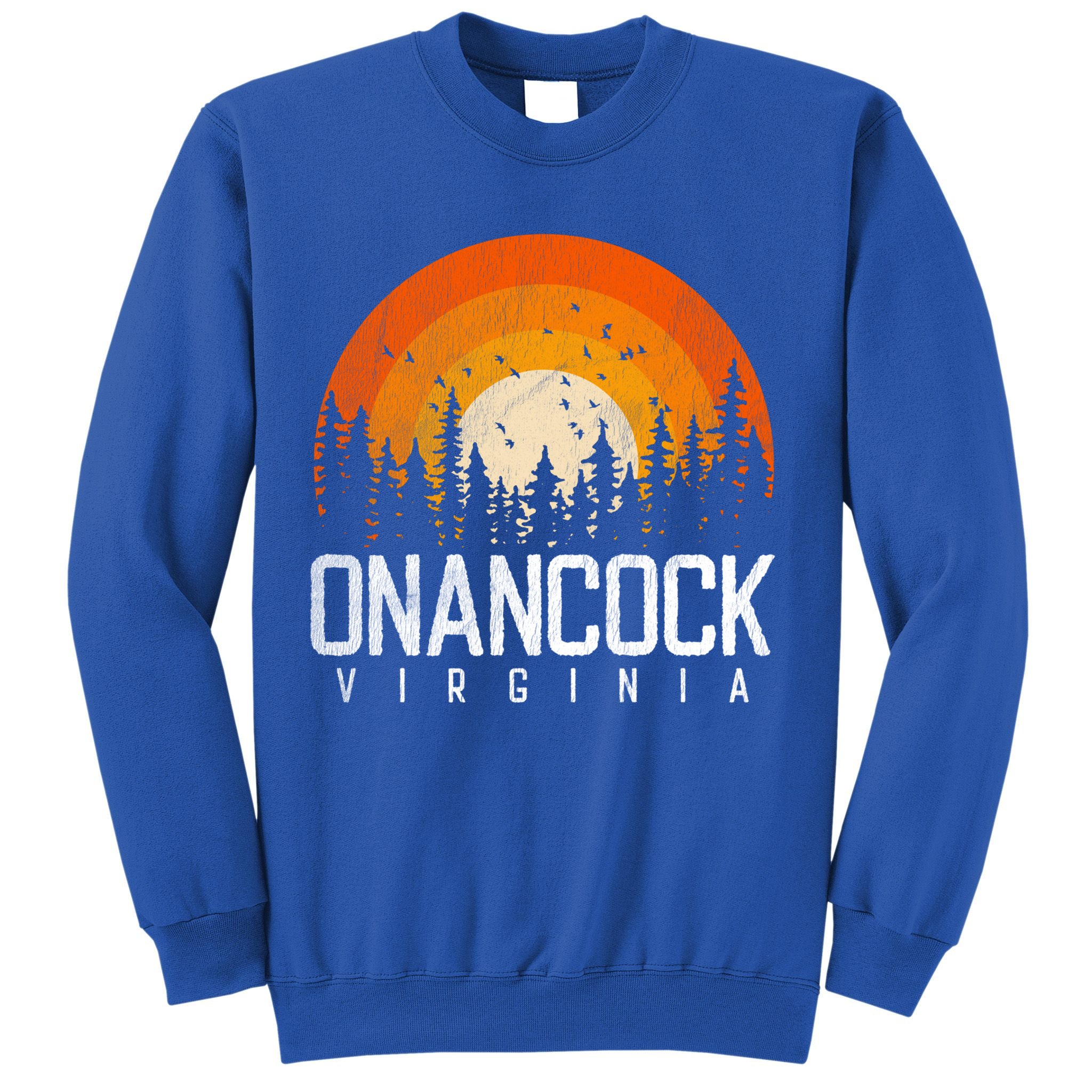 Onancock Virginia Va Gift Vintage 70s 80s 90s Retro Gift Sweatshirt