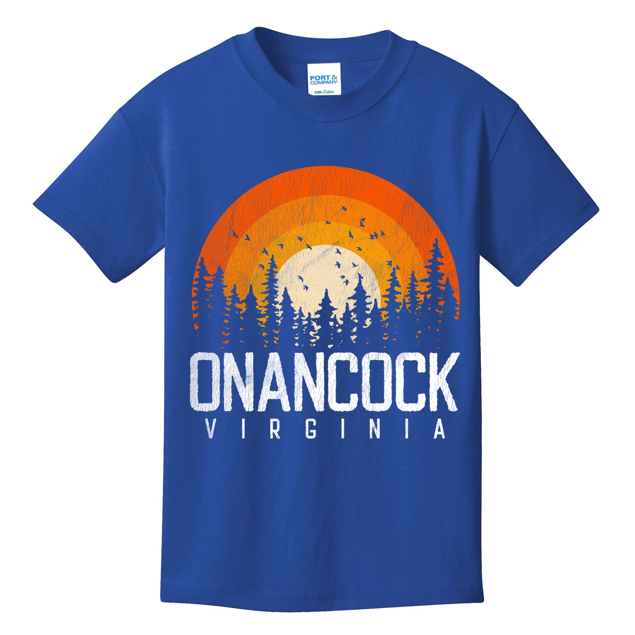 Onancock Virginia Va Gift Vintage 70s 80s 90s Retro Gift Kids T-Shirt