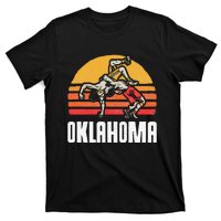 Oklahoma Vintage Wrestling Retro Wrestlers And Sun Graphic T-Shirt