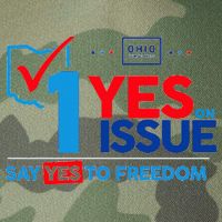 Ohio Vote YES in November on Issue 1 Legacy Tie Dye Trucker Hat