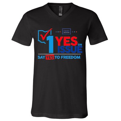Ohio Vote YES in November on Issue 1 V-Neck T-Shirt