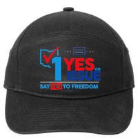 Ohio Vote YES in November on Issue 1 7-Panel Snapback Hat