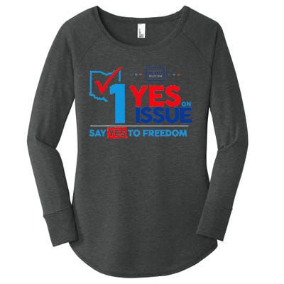 Ohio Vote YES in November on Issue 1 Women's Perfect Tri Tunic Long Sleeve Shirt