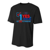 Ohio Vote YES in November on Issue 1 Youth Performance Sprint T-Shirt