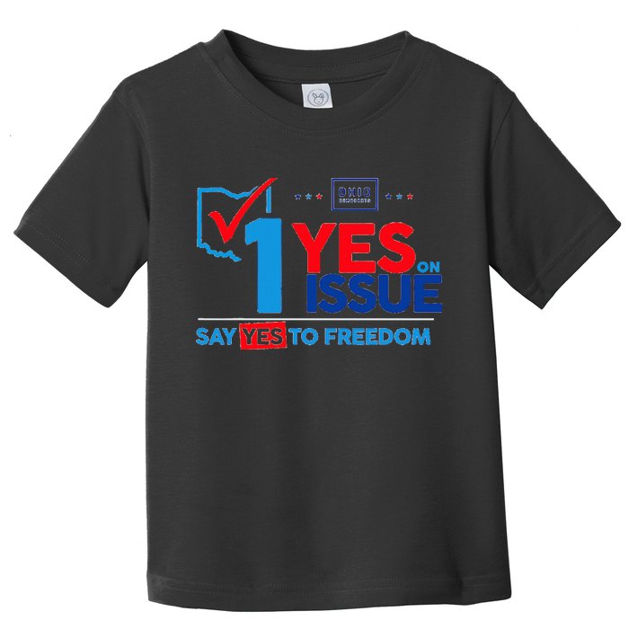 Ohio Vote YES in November on Issue 1 Toddler T-Shirt