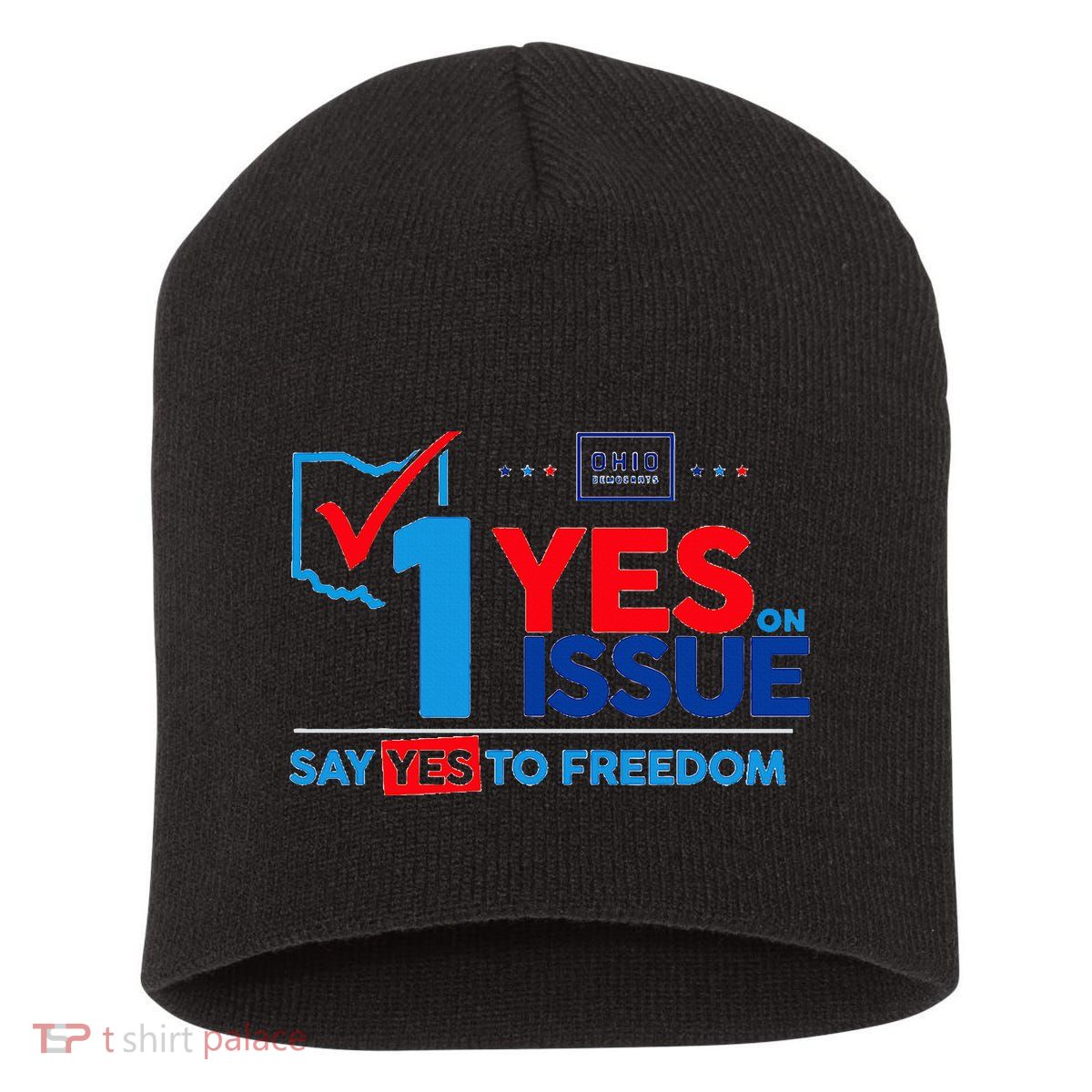 Ohio Vote YES in November on Issue 1 Short Acrylic Beanie