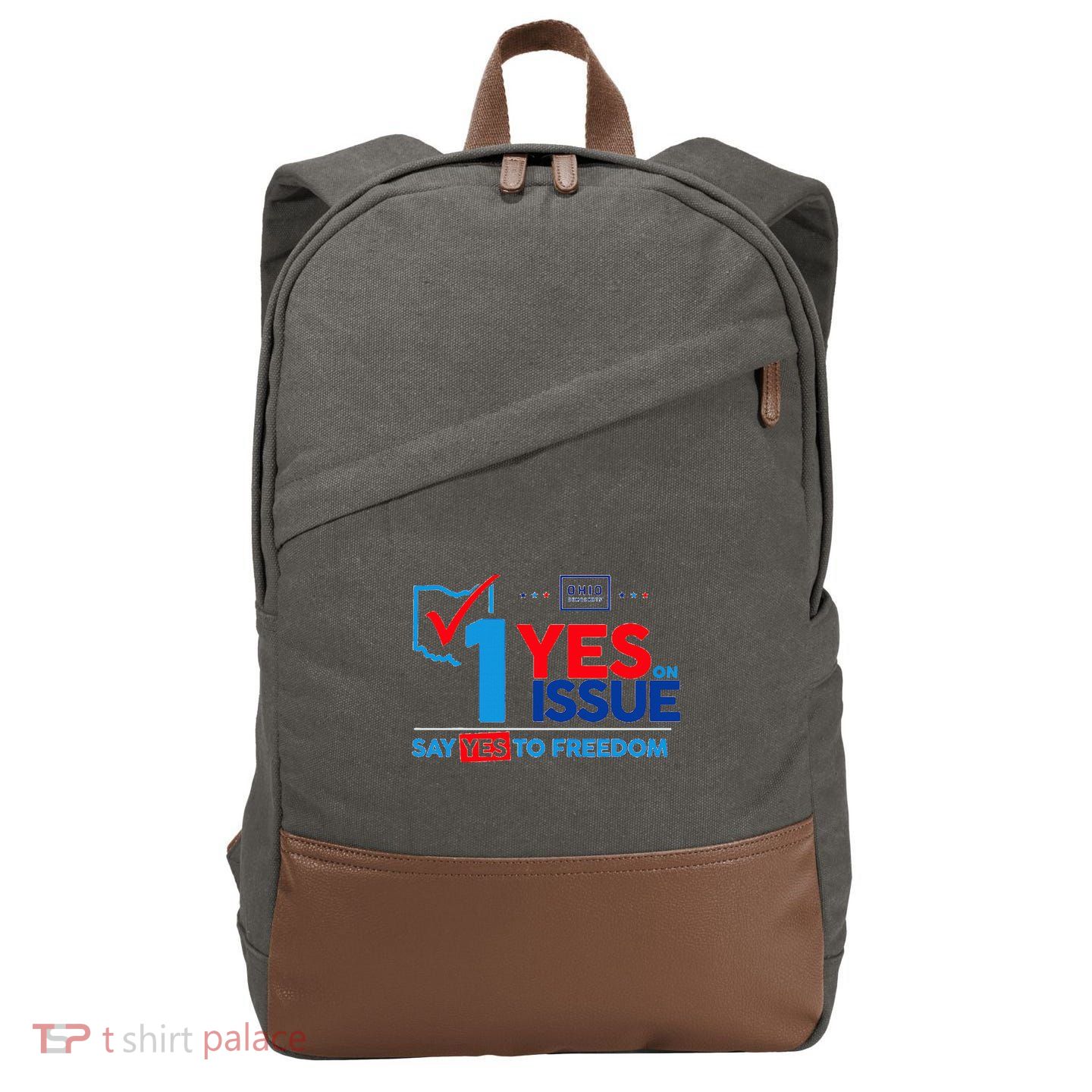 Ohio Vote YES in November on Issue 1 Cotton Canvas Backpack