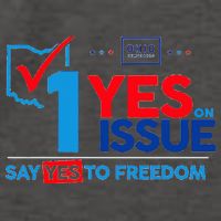 Ohio Vote YES in November on Issue 1 Vector Backpack