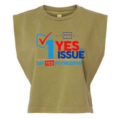 Ohio Vote YES in November on Issue 1 Garment-Dyed Women's Muscle Tee