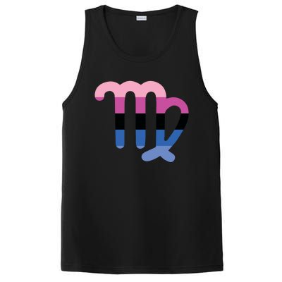 Omnisexual Virgo Zodiac Sign Omnisexual Pride Flag Funny Gift PosiCharge Competitor Tank