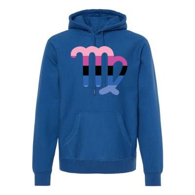 Omnisexual Virgo Zodiac Sign Omnisexual Pride Flag Funny Gift Premium Hoodie