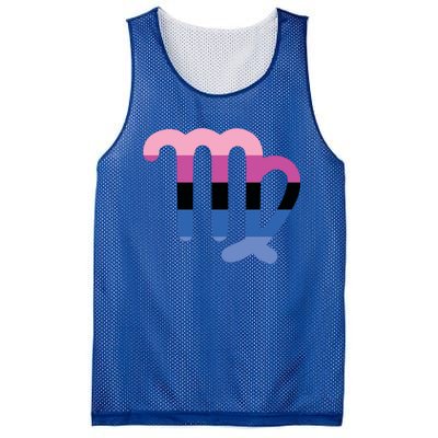 Omnisexual Virgo Zodiac Sign Omnisexual Pride Flag Funny Gift Mesh Reversible Basketball Jersey Tank