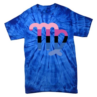 Omnisexual Virgo Zodiac Sign Omnisexual Pride Flag Funny Gift Tie-Dye T-Shirt