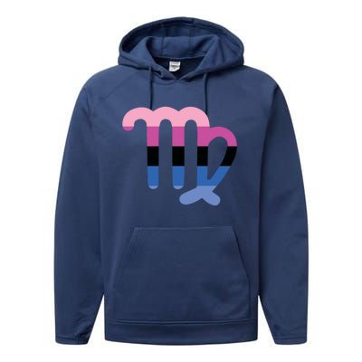 Omnisexual Virgo Zodiac Sign Omnisexual Pride Flag Funny Gift Performance Fleece Hoodie