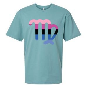 Omnisexual Virgo Zodiac Sign Omnisexual Pride Flag Funny Gift Sueded Cloud Jersey T-Shirt