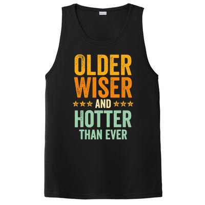 Older, Wiser And Hotter Than Ever, Funny, Jokes, Sarcastic PosiCharge Competitor Tank