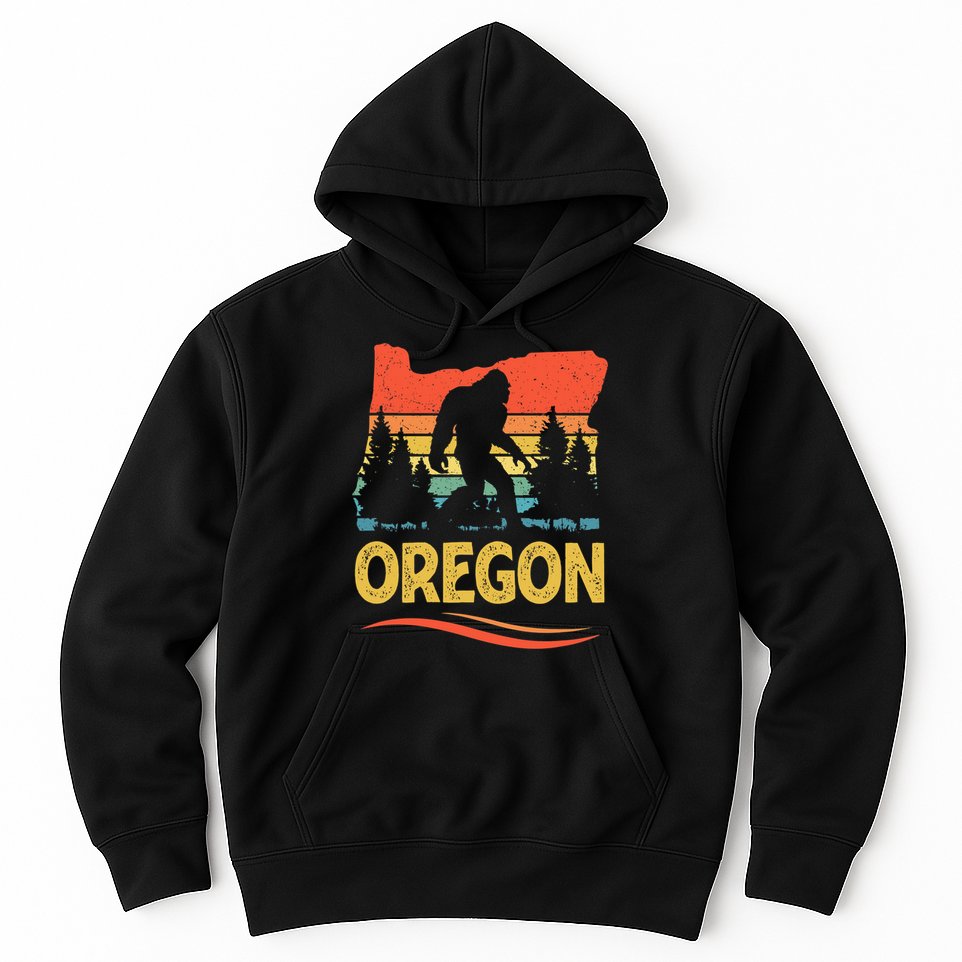 Oregon with a Bigfoot Hoodie