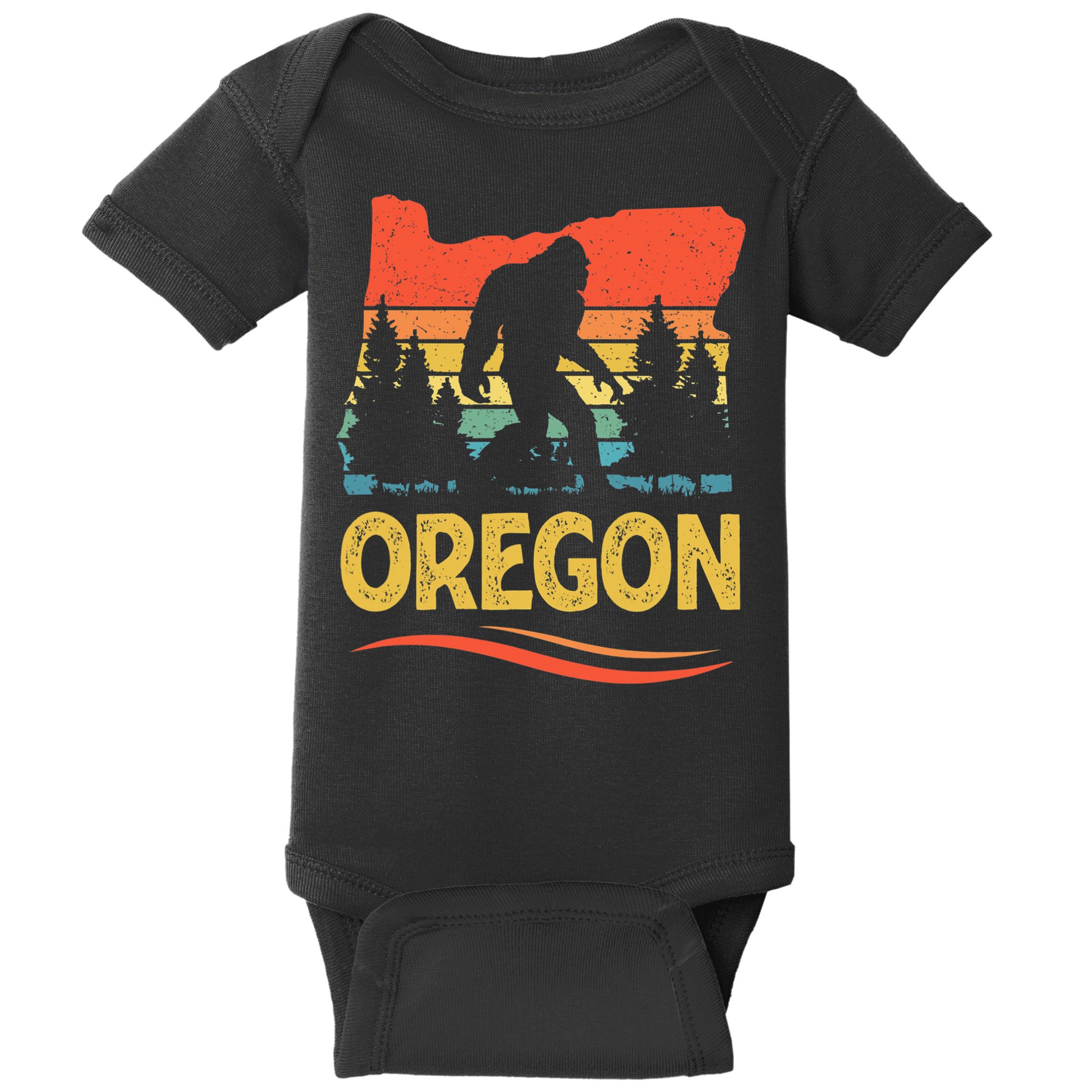 Oregon with a Bigfoot Baby Bodysuit