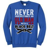 Old With A Black Belt Karate Martial Arts Gift Sweatshirt