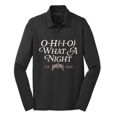 OHIO What A Night Silk Touch Performance Long Sleeve Polo