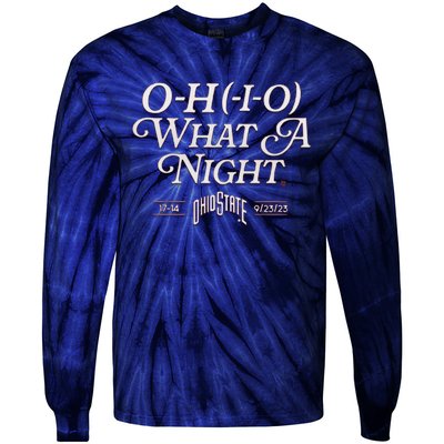 OHIO What A Night Tie-Dye Long Sleeve Shirt