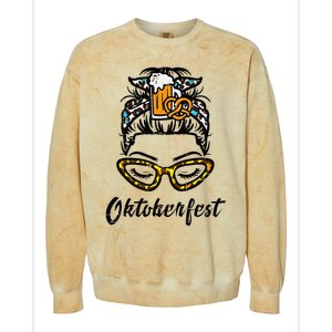 Oktoberfest Women Bavarian Octoberfest German Oktoberfest Colorblast Crewneck Sweatshirt