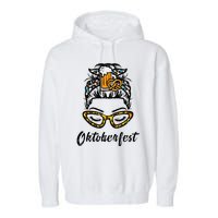 Oktoberfest Women Bavarian Octoberfest German Oktoberfest Garment-Dyed Fleece Hoodie