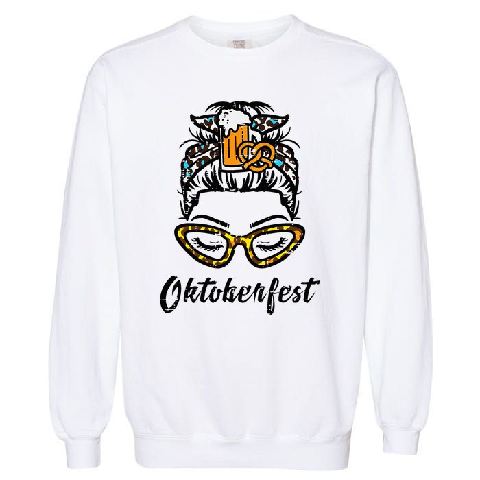 Oktoberfest Women Bavarian Octoberfest German Oktoberfest Garment-Dyed Sweatshirt