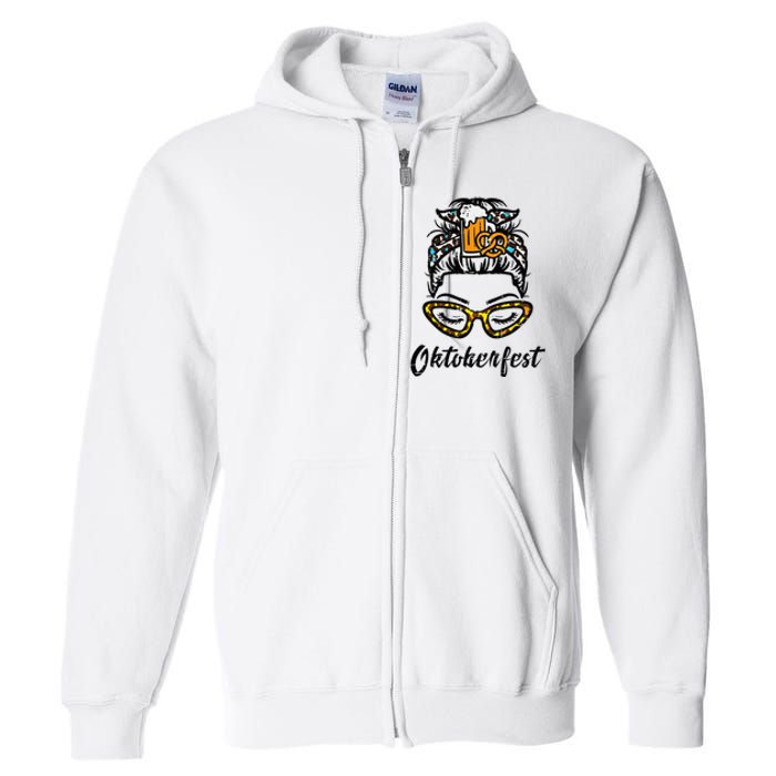 Oktoberfest Women Bavarian Octoberfest German Oktoberfest Full Zip Hoodie