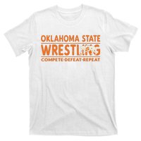 Oklahoma Wrestling Compete Defeat Repeat T-Shirt