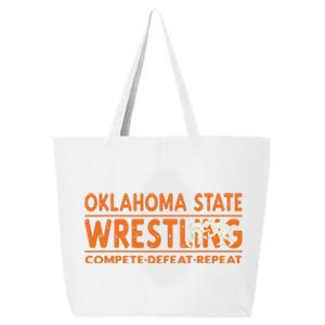 Oklahoma Wrestling Compete Defeat Repeat 25L Jumbo Tote