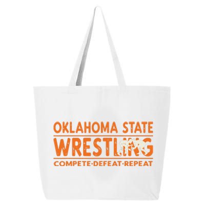 Oklahoma Wrestling Compete Defeat Repeat 25L Jumbo Tote