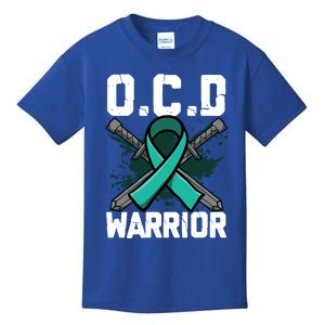 Ocd Warrior Cool Gift Ocd Awareness Gift Kids T-Shirt