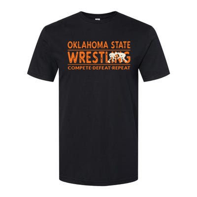 Oklahoma Wrestling Compete Defeat Repeat Softstyle® CVC T-Shirt