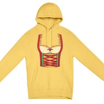 Oktoberfest Woman Costume Premium Pullover Hoodie