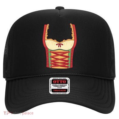 Oktoberfest Woman Costume High Crown Mesh Back Trucker Hat