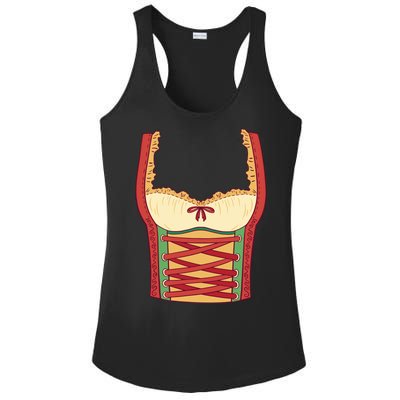 Oktoberfest Woman Costume Ladies PosiCharge Competitor Racerback Tank