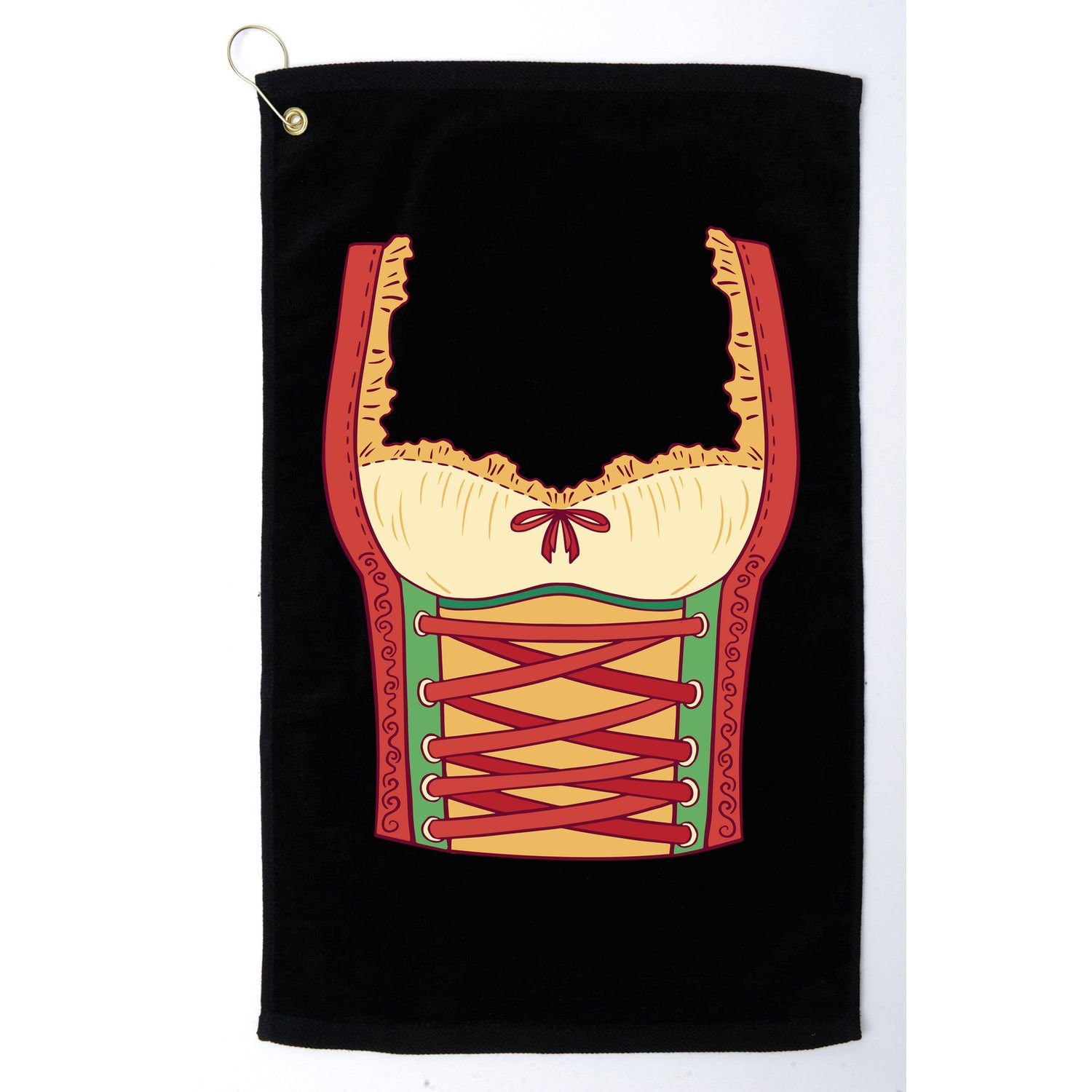Oktoberfest Woman Costume Golf Towel