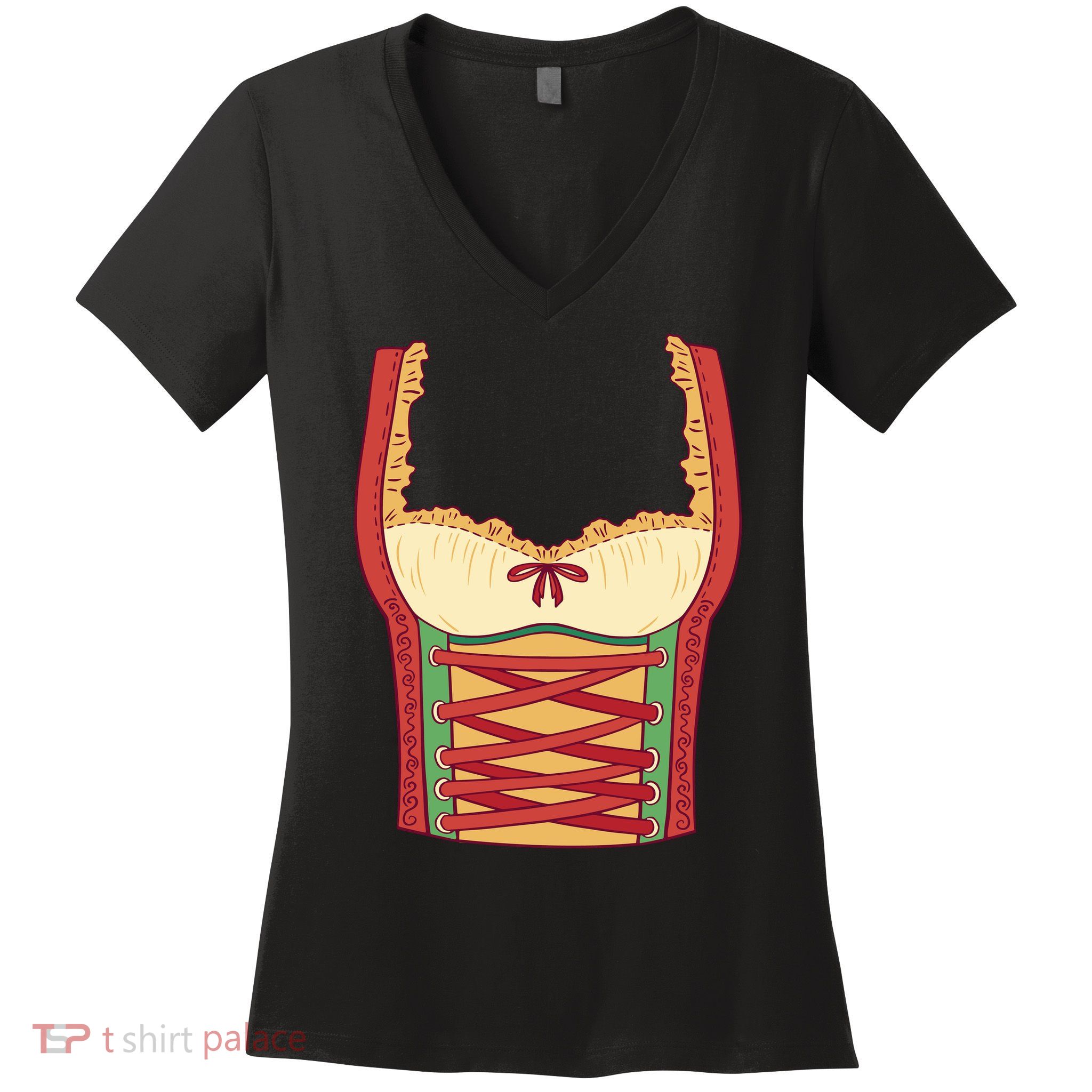 Oktoberfest Woman Costume Women's V-Neck T-Shirt