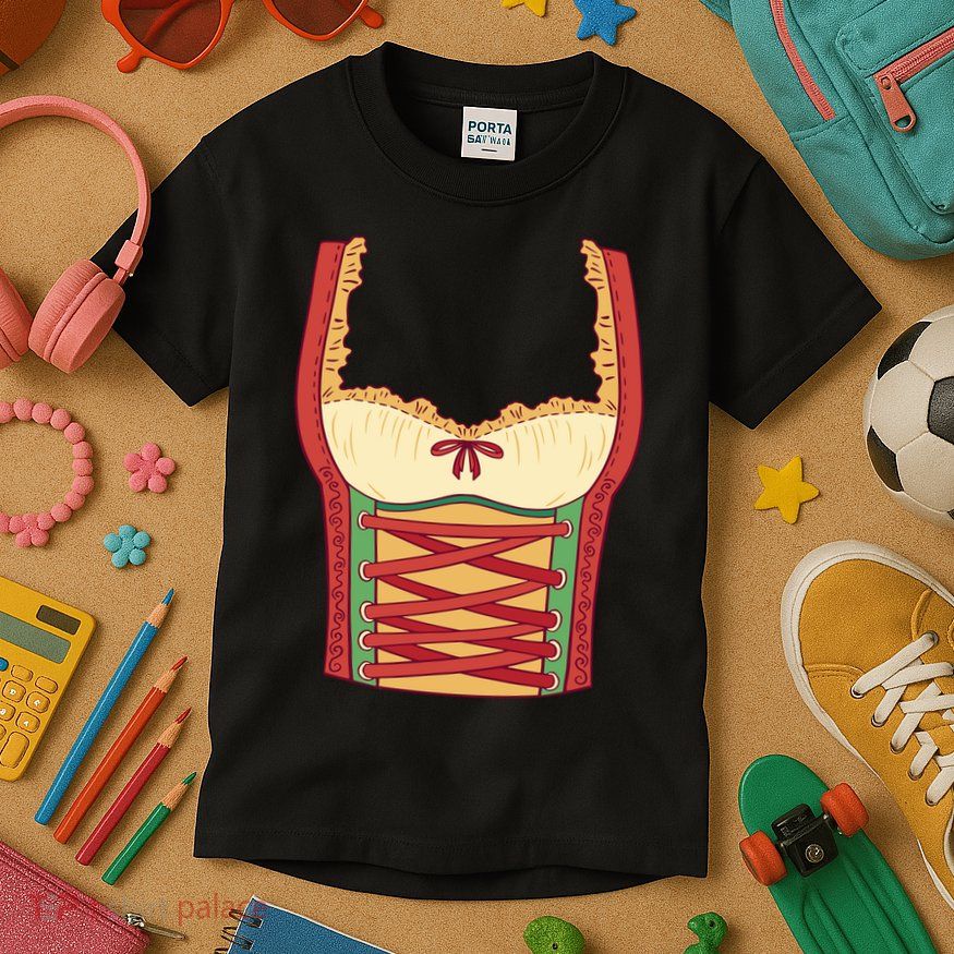 Oktoberfest Woman Costume Kids T-Shirt