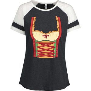 Oktoberfest Woman Costume Enza Ladies Jersey Colorblock Tee