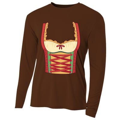 Oktoberfest Woman Costume Cooling Performance Long Sleeve Crew